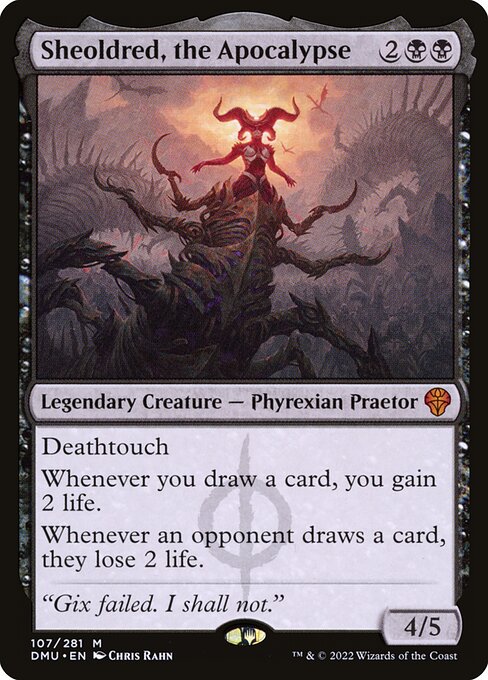 Sheoldred, the Apocalypse — Magic: The Gathering card