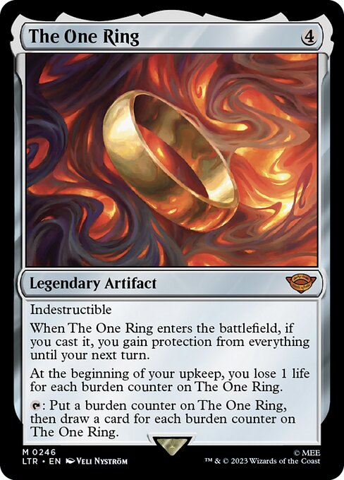 The One Ring — Magic: The Gathering card
